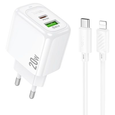 Hoco Iphone Dual Charger 20W (USB + Type C)