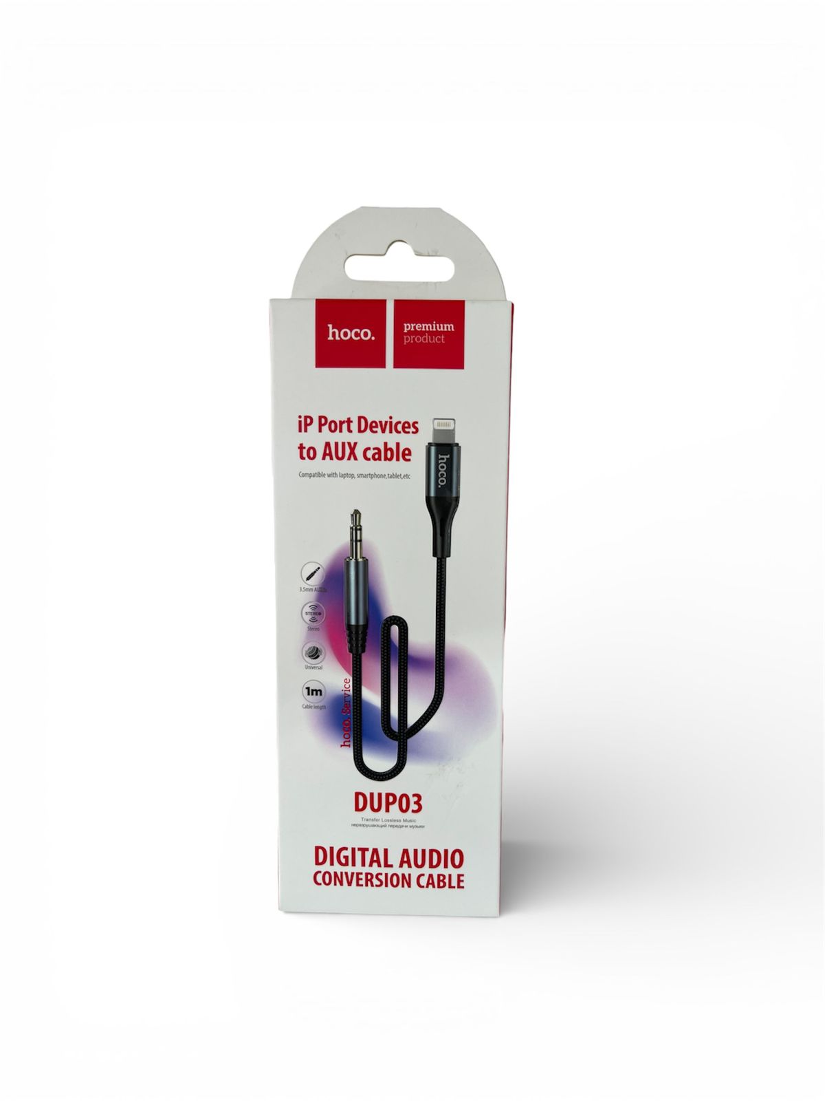 Hoco iP Port Devices to AUX cable